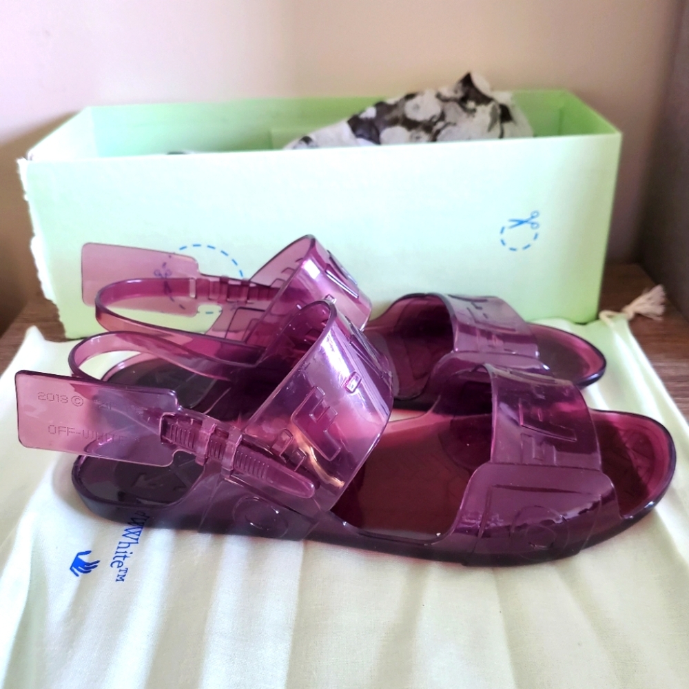 Off-White Jelly Sandals Sz.41 New in Box